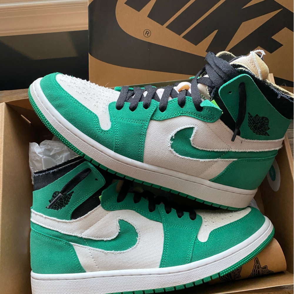 Jordan 1 Cmft zoom stadium green. Mens 11
